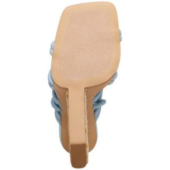 STEVE MADDEN Womens Light Blue Idolized Square Toe Wedge Espadrille Shoes 8.5 M - Picture 4 of 4